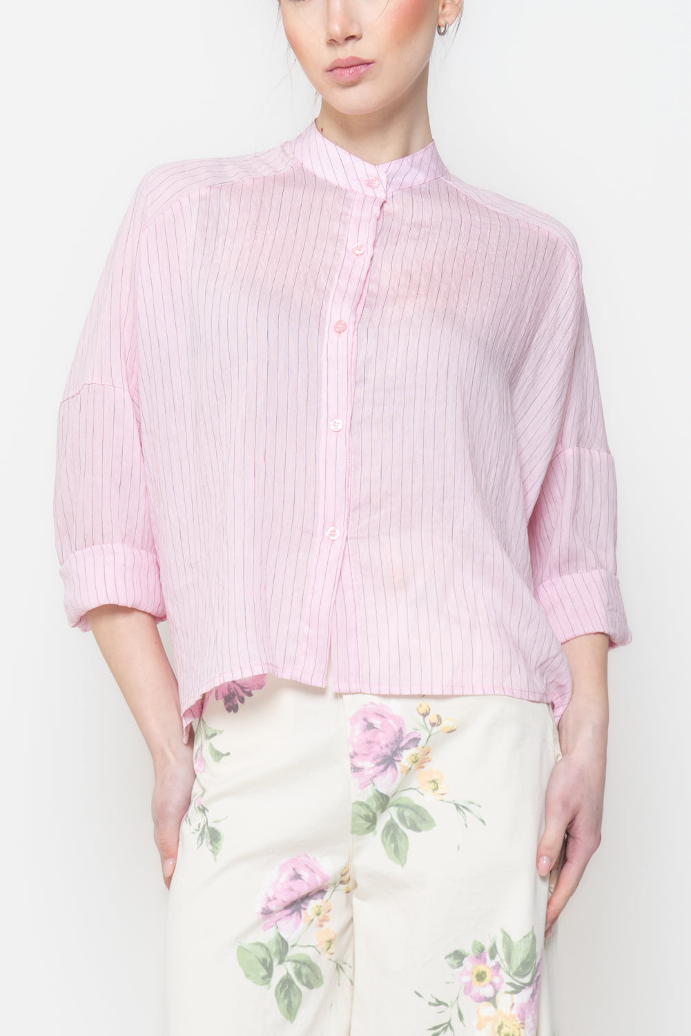 Camicia Gessata Oversize