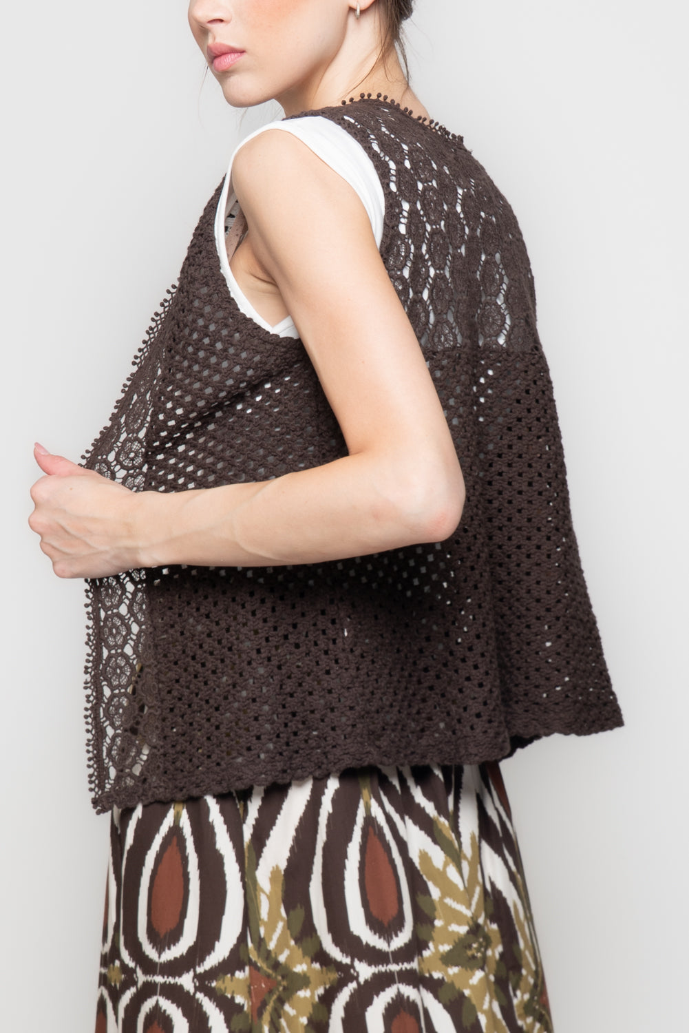 Gilet in Pizzo Macramè