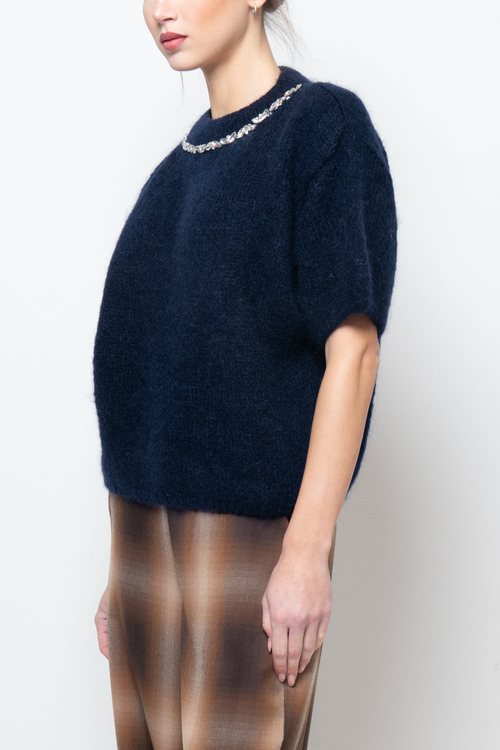 Maglia manica corta gioiello