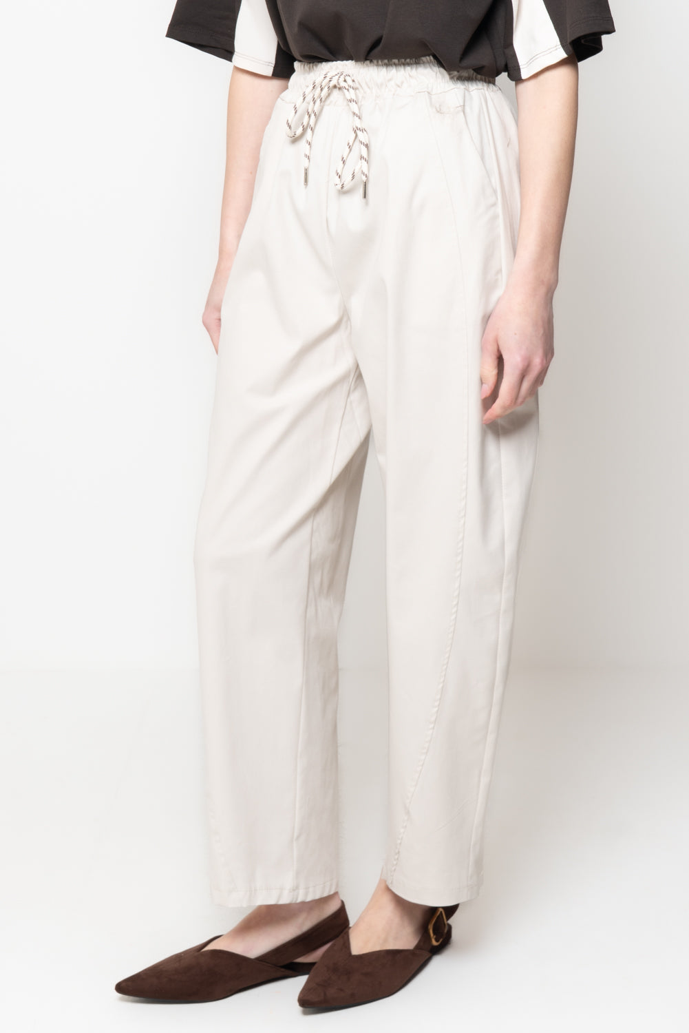 Pantalone in Cotone con Coulisse