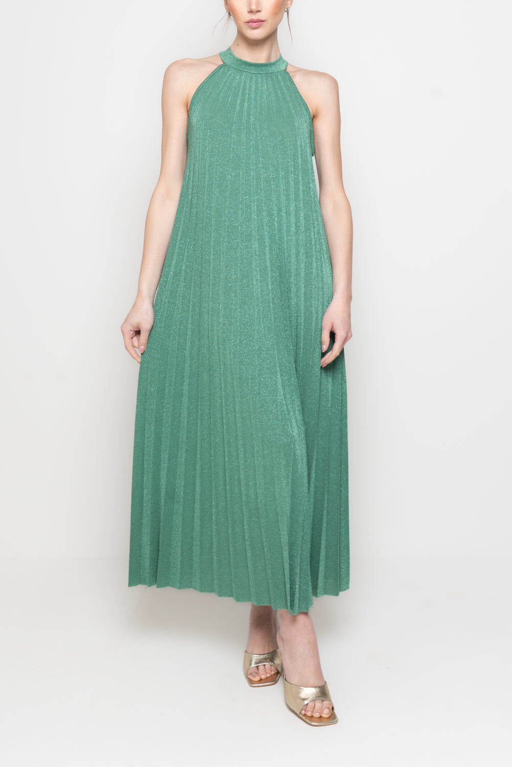 Abito il lurex con Scollo all’Americana
