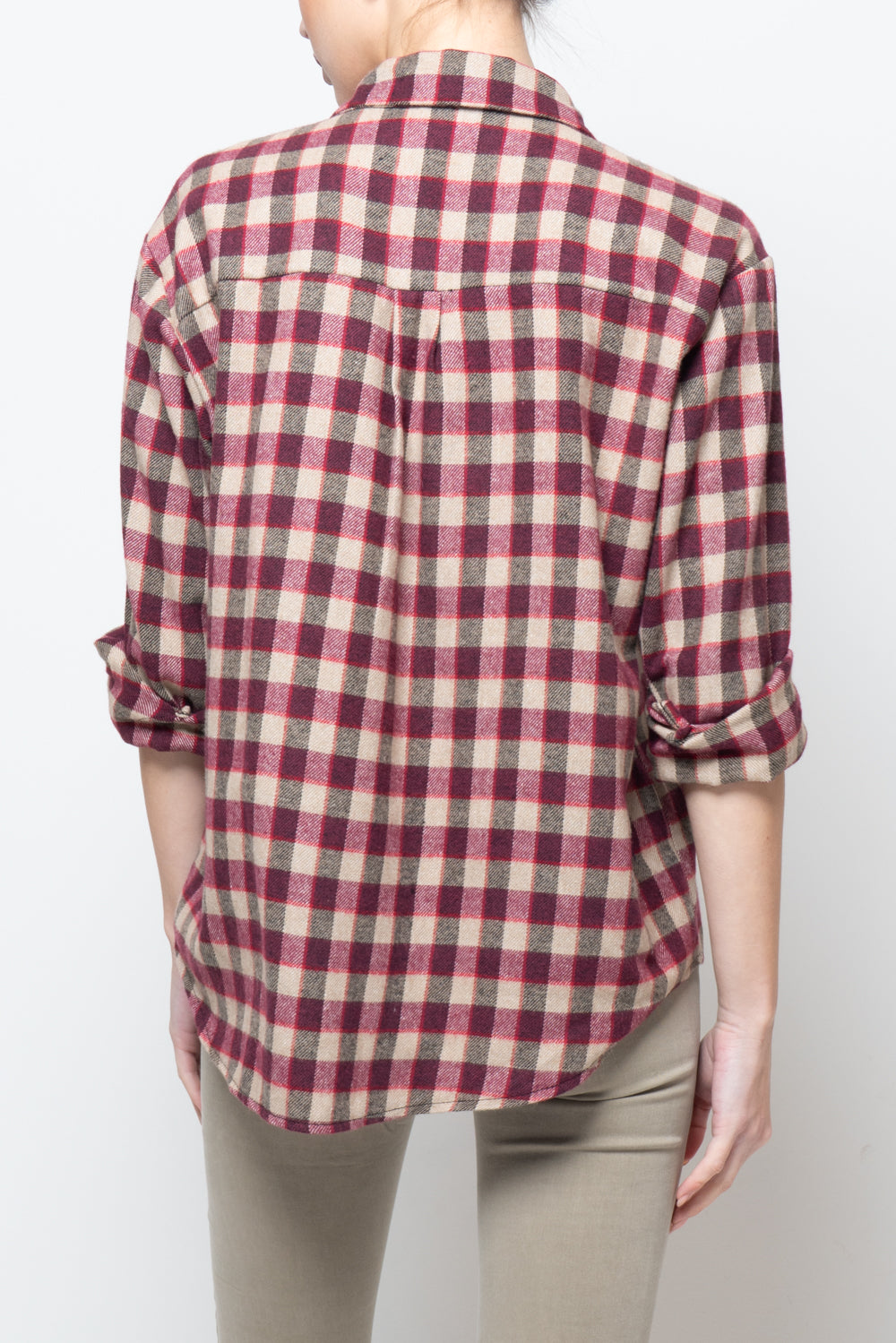 Camicia a quadri in flanella