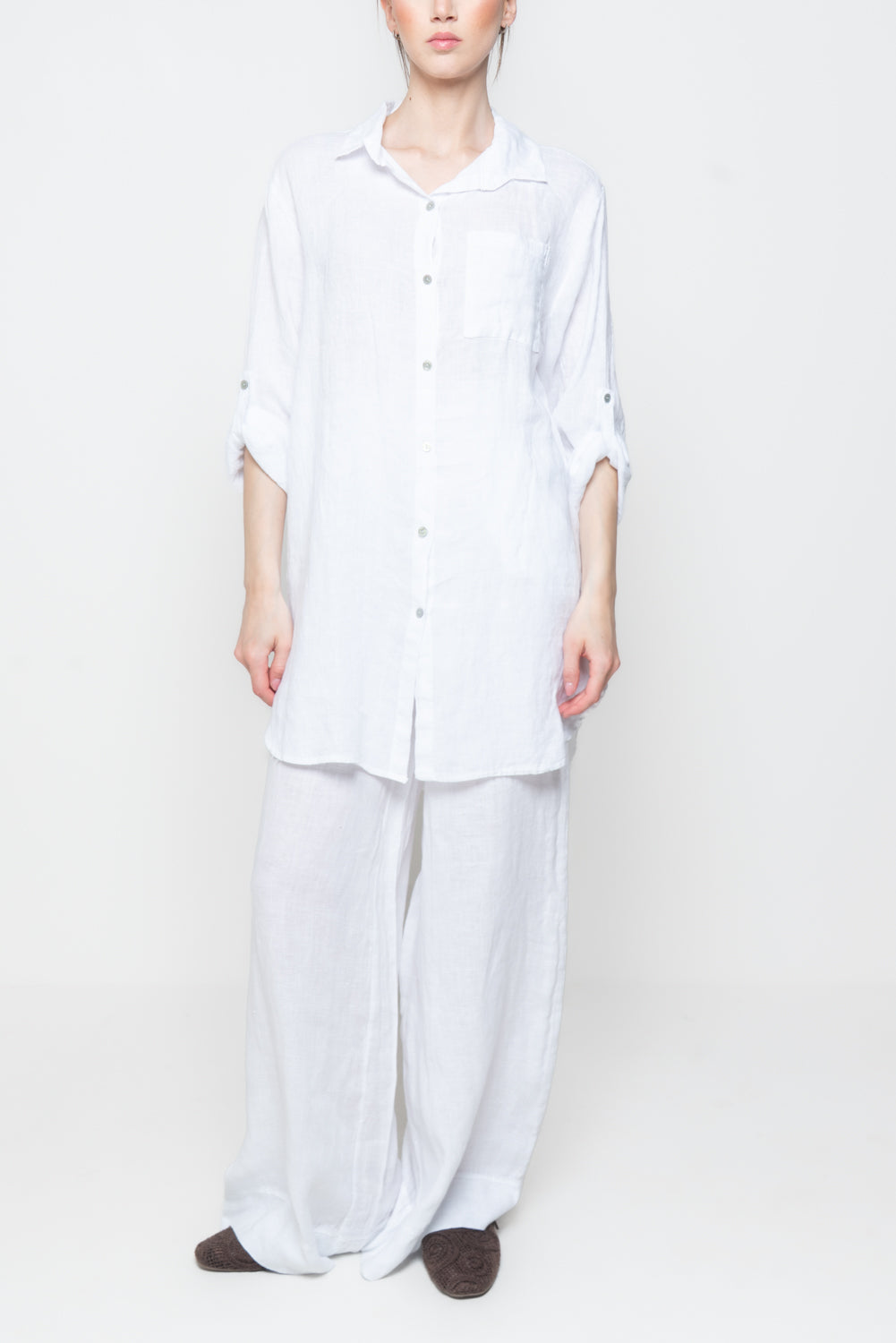 Camicione Oversize in Lino