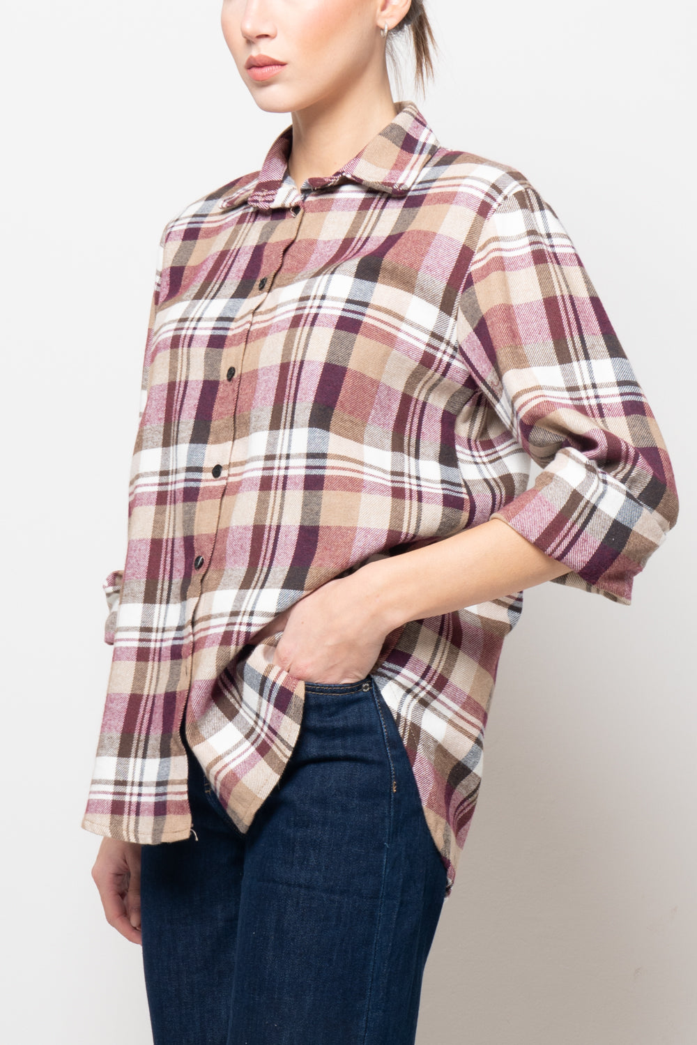 Camicia tartan in flanella