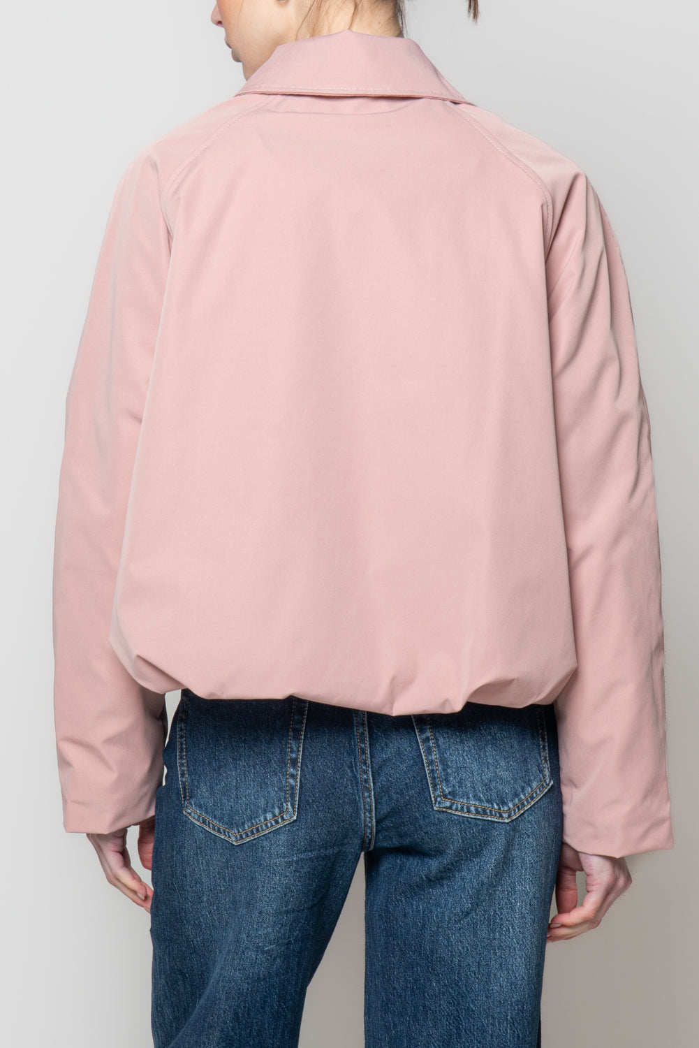 Bomber impermeabile con colletto