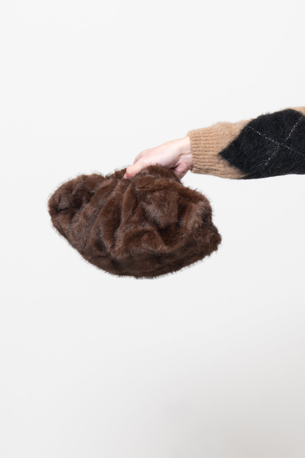 Clutch in ecopelliccia