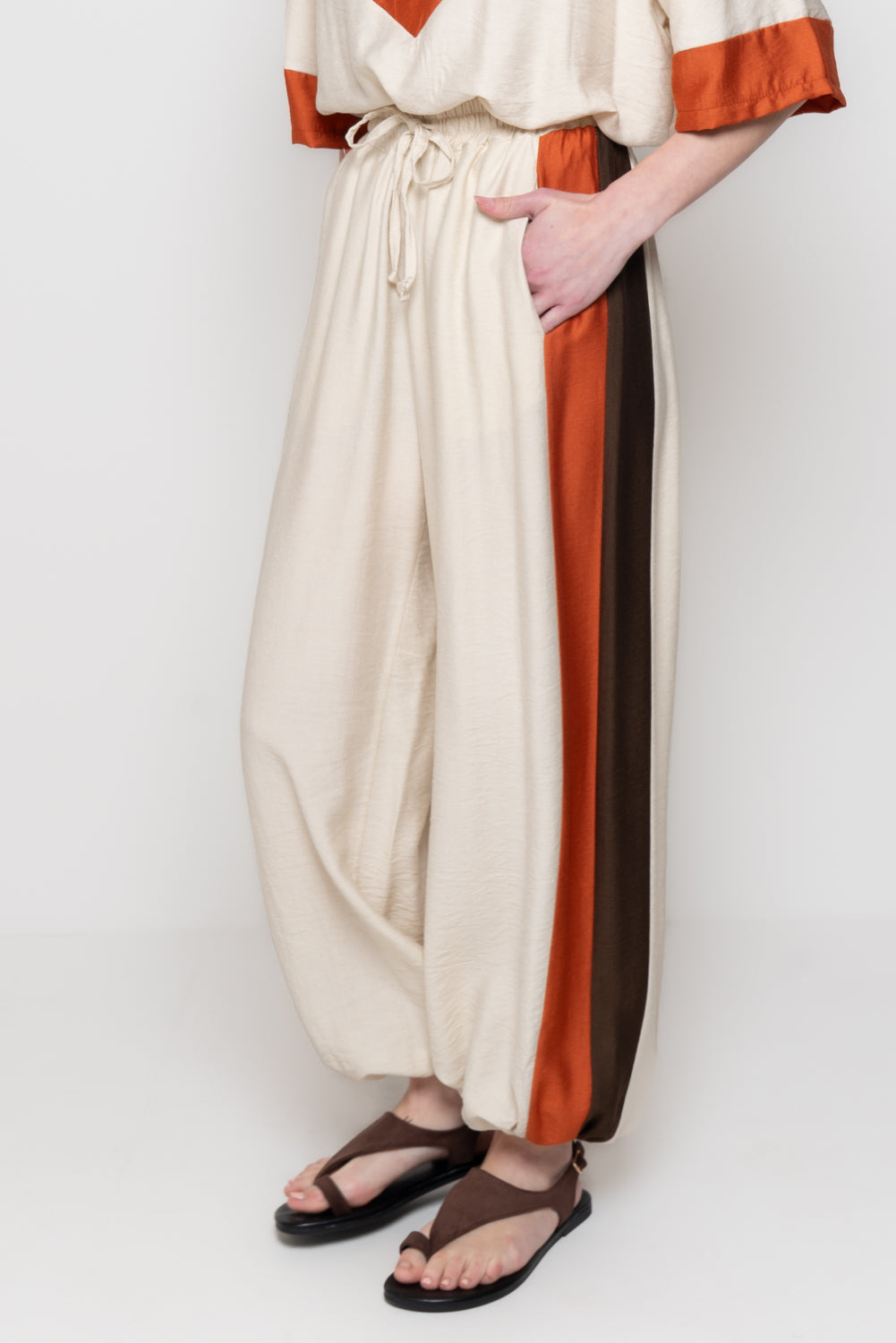 Pantalone Color Block