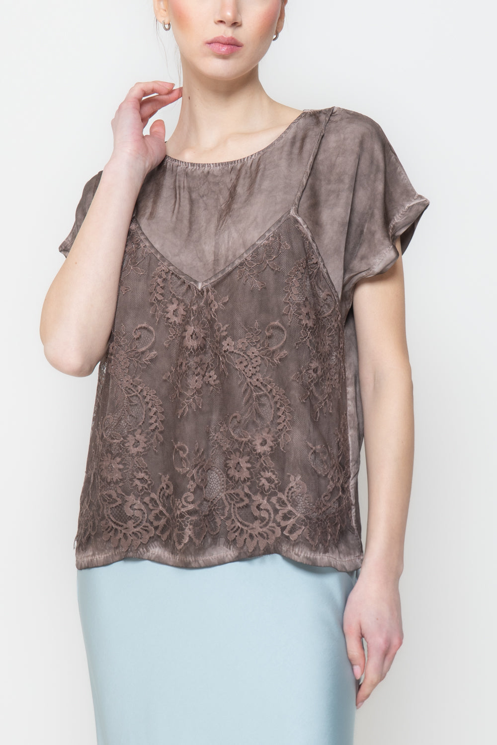 Top Combinato con Pizzo