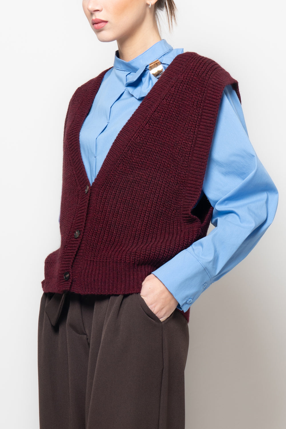 Gilet maglia inglese