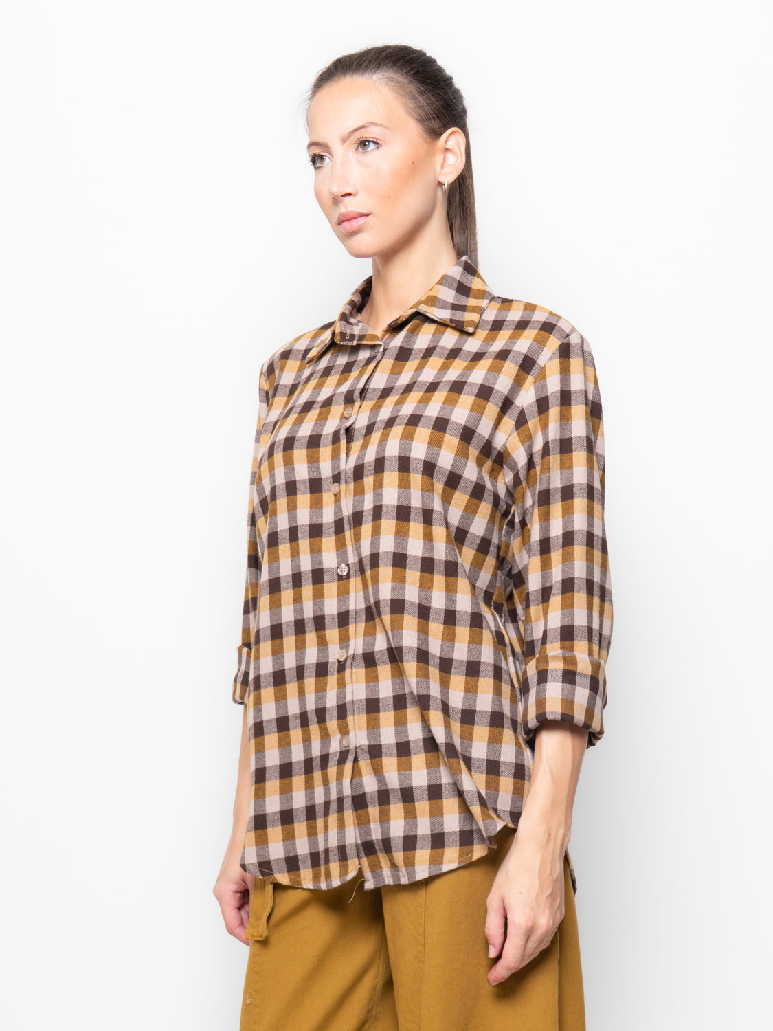 Camicia flanella check oversize