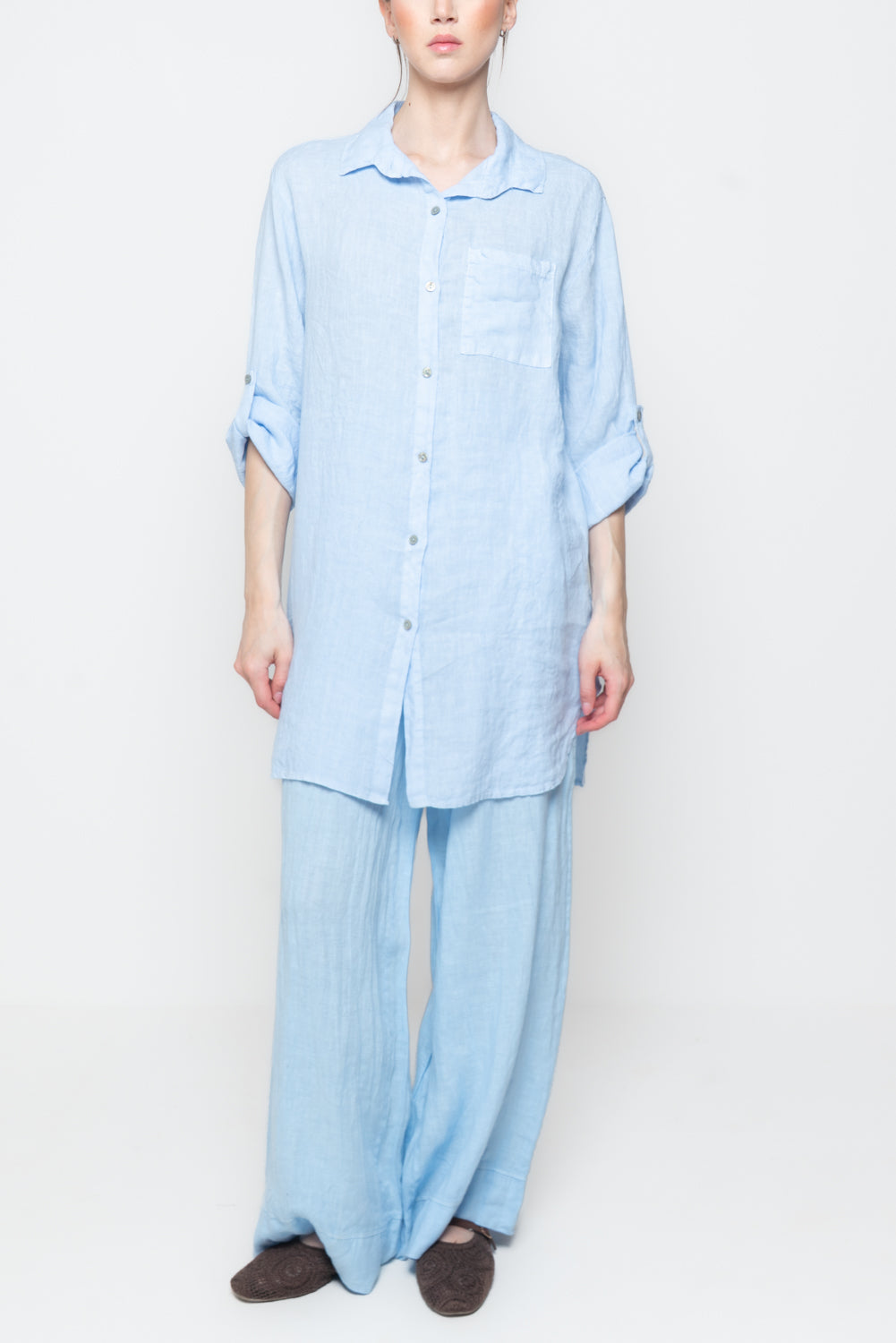 Camicione Oversize in Lino