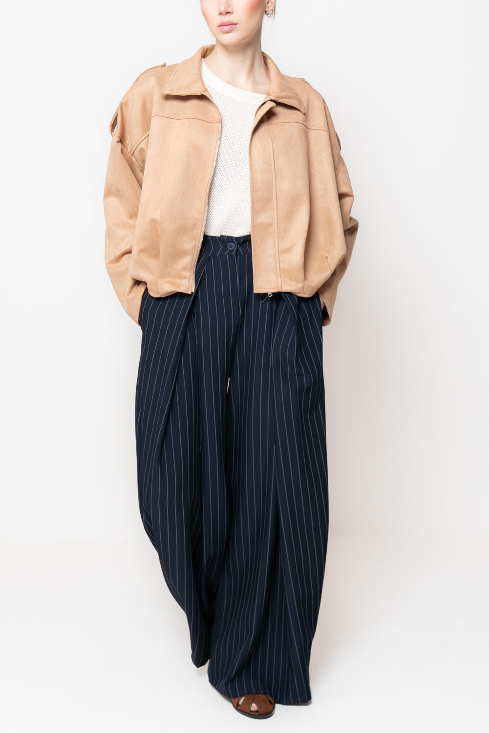 Giacca in Suede Taglio Vivo