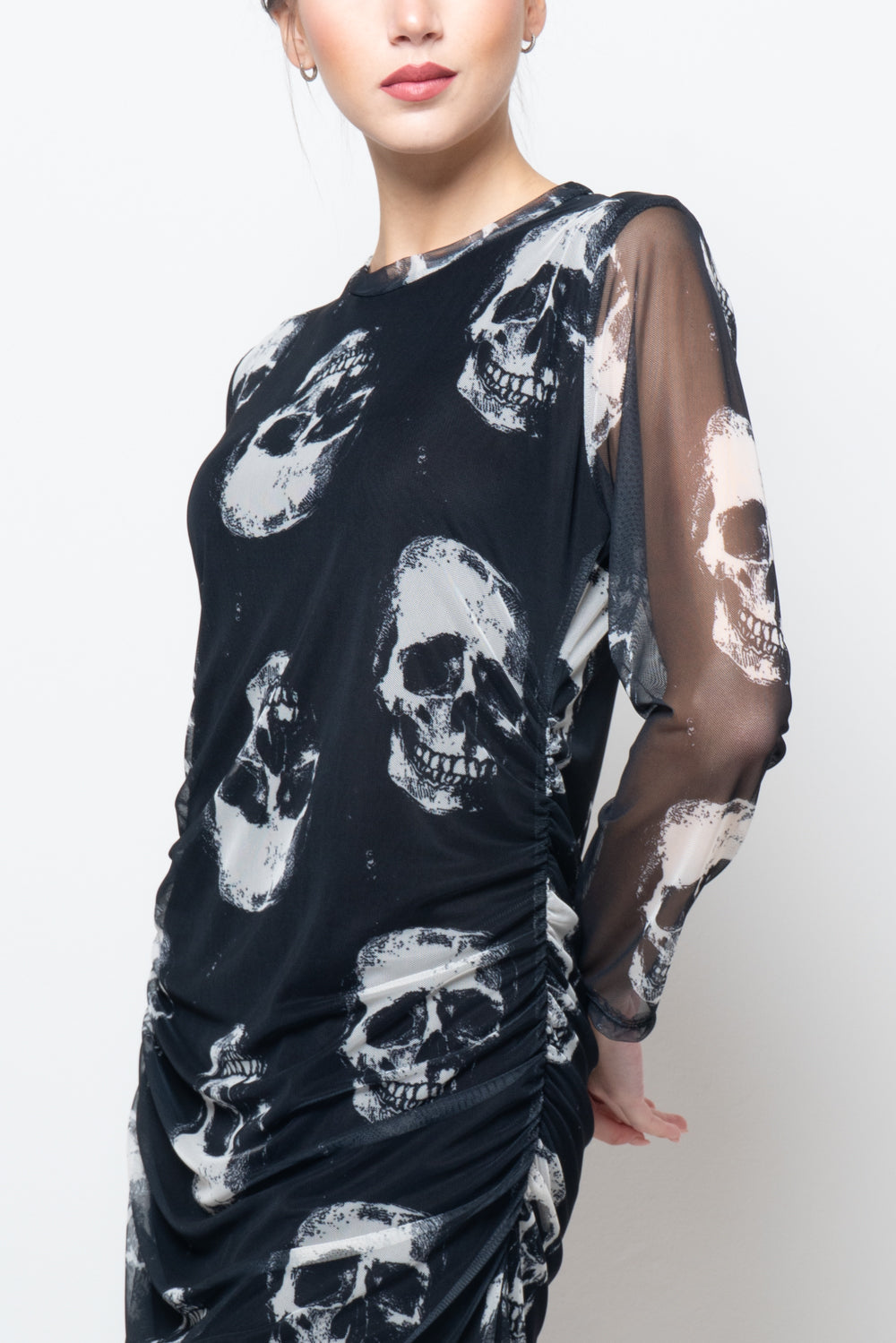 Abito fantasia teschio in toulle
