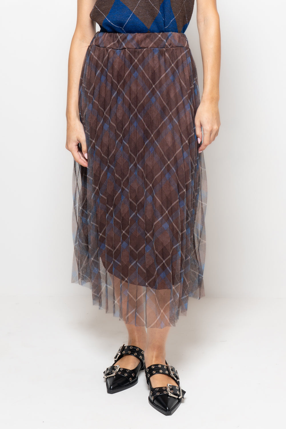 Gonna in tulle stampato