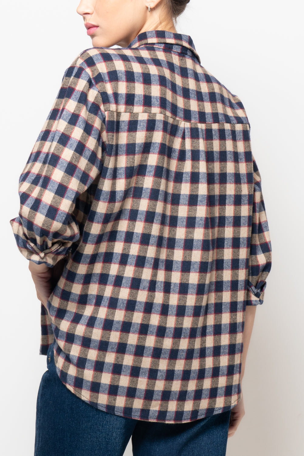 Camicia a quadri in flanella