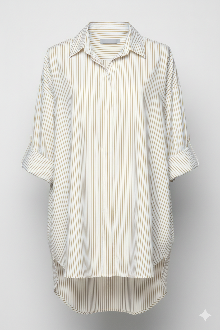 Camicia ampia in cotone