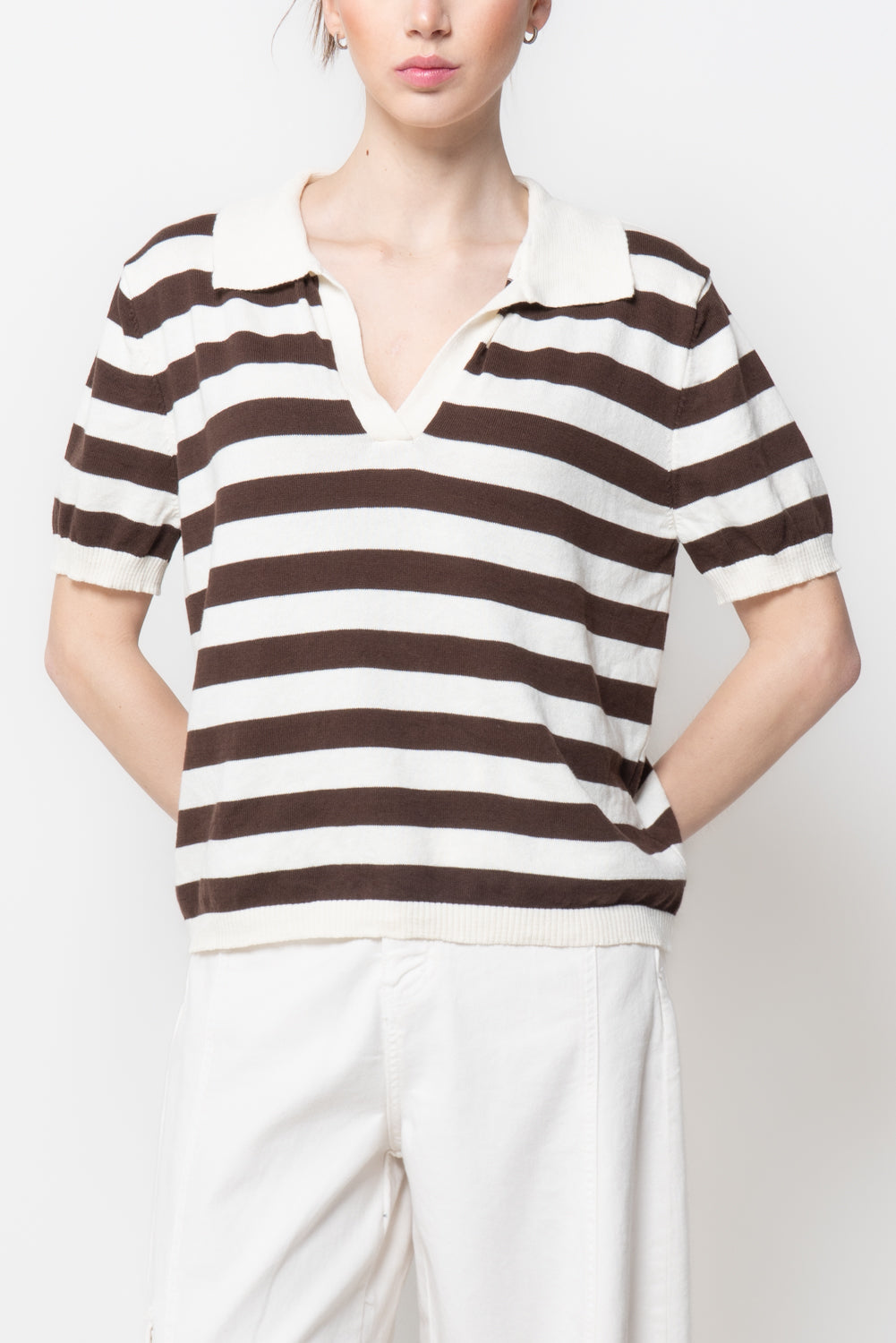 Polo in Maglia a Righe