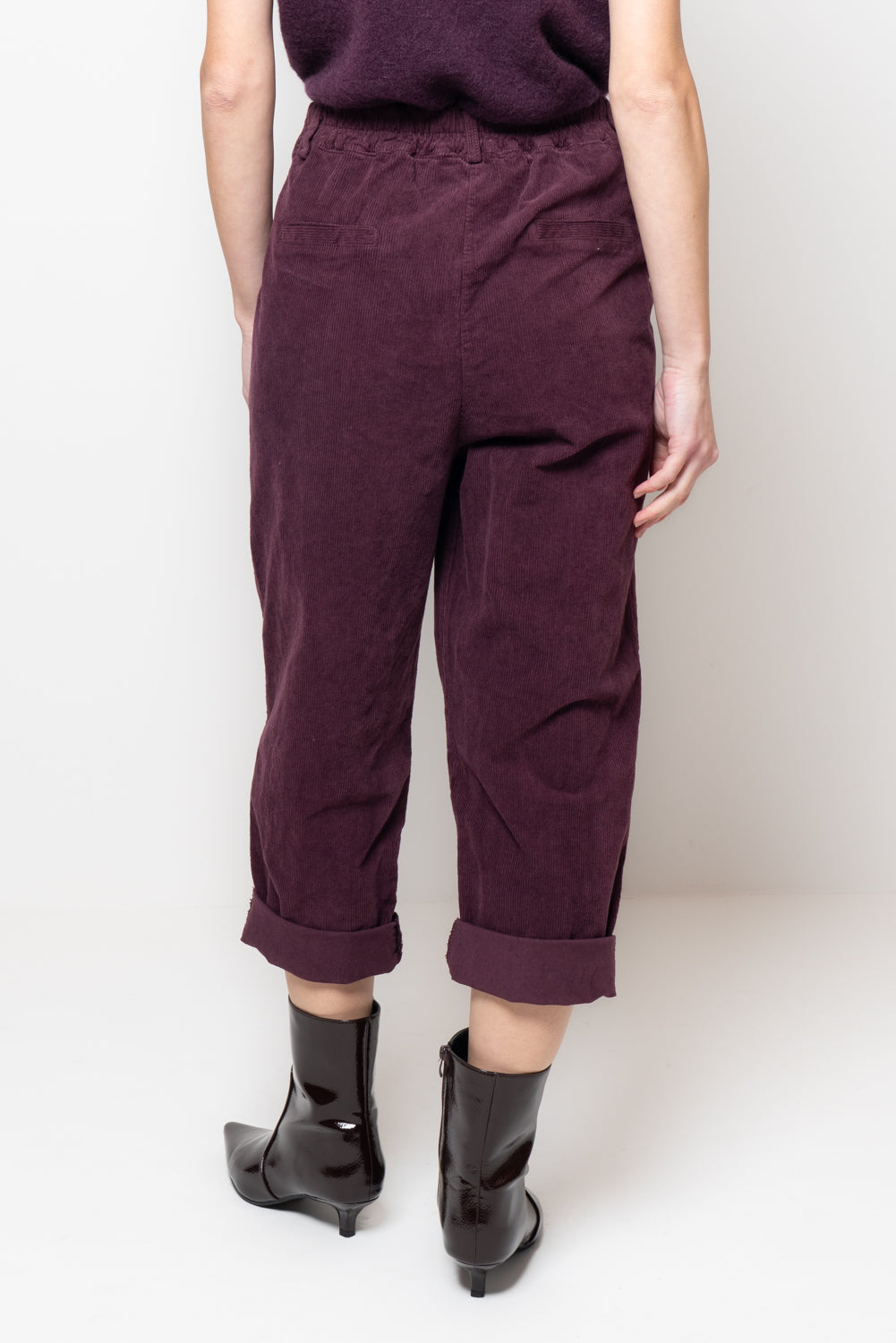 Pantaloni baggy in velluto