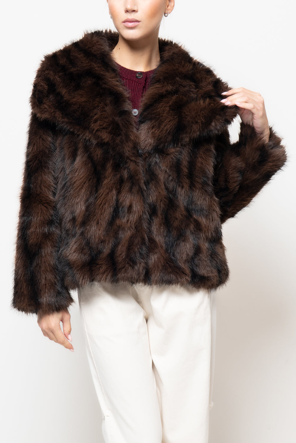 Pelliccia maxi reverse