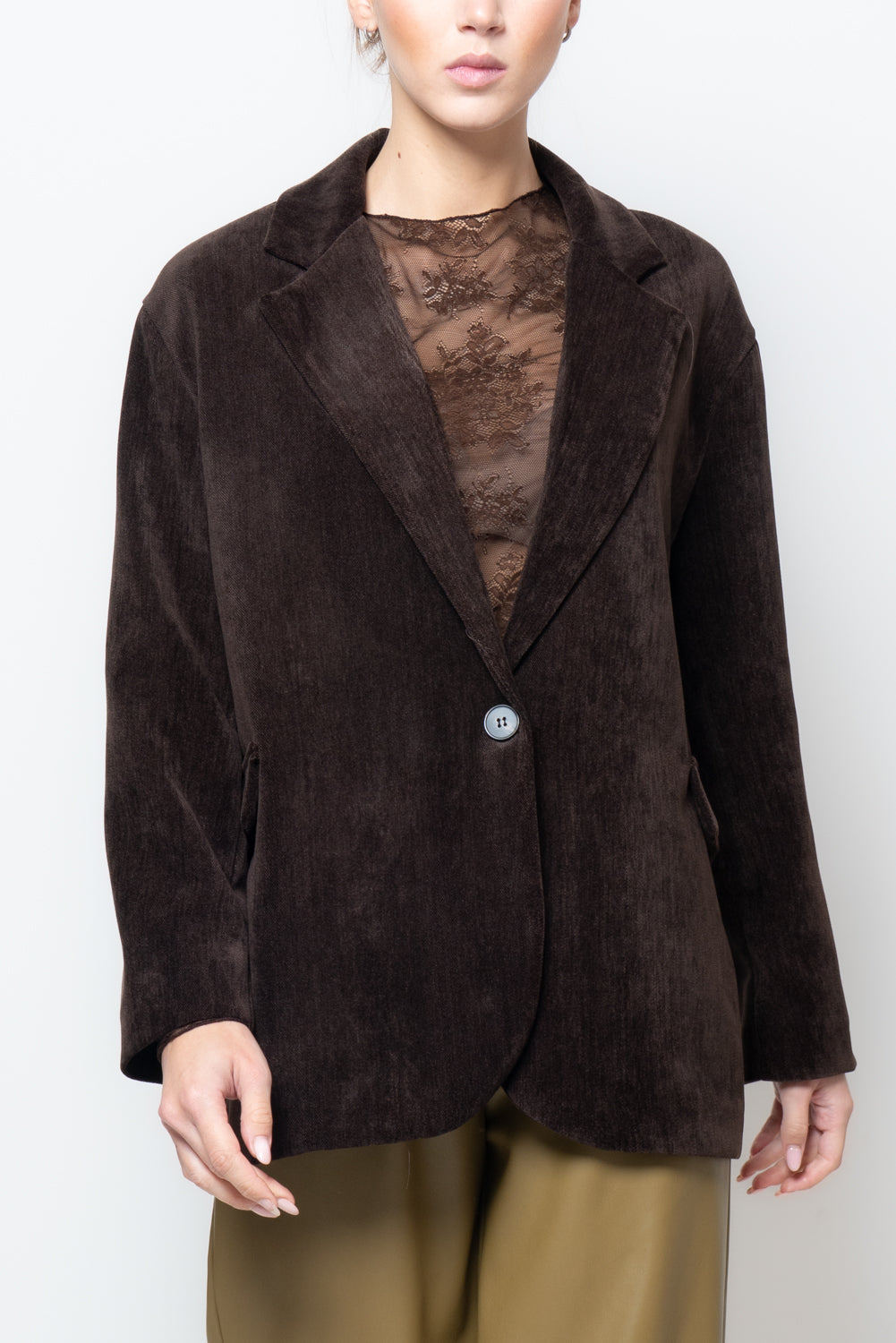 Giacca over in velluto