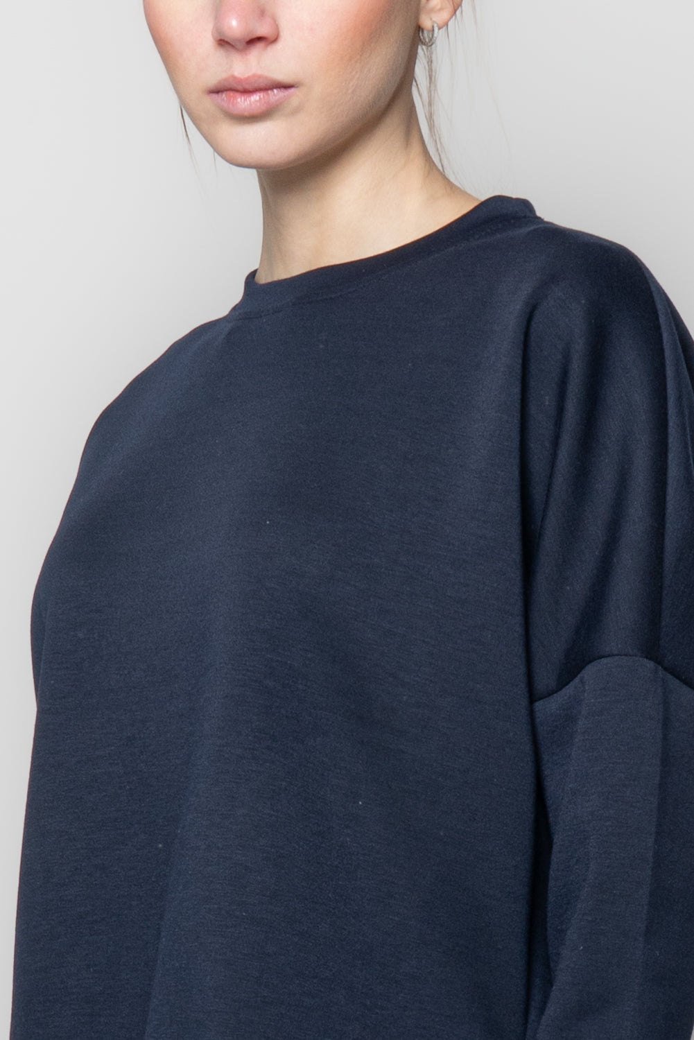 Felpa in neoprene con spacchi laterali