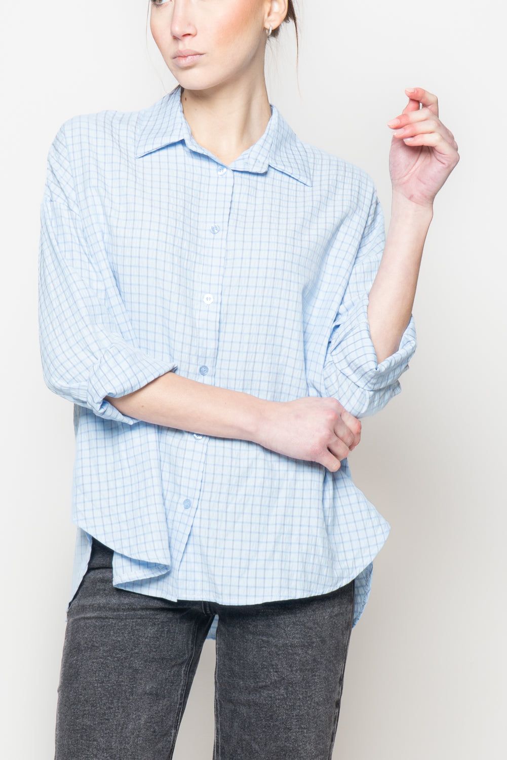 Camicia a quadri grandi