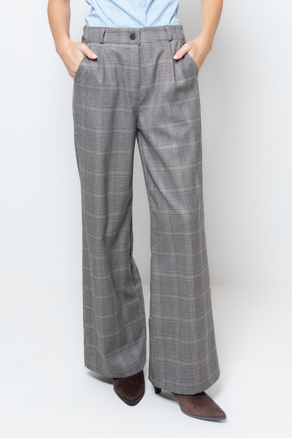 Pantalone palazzo a quadri