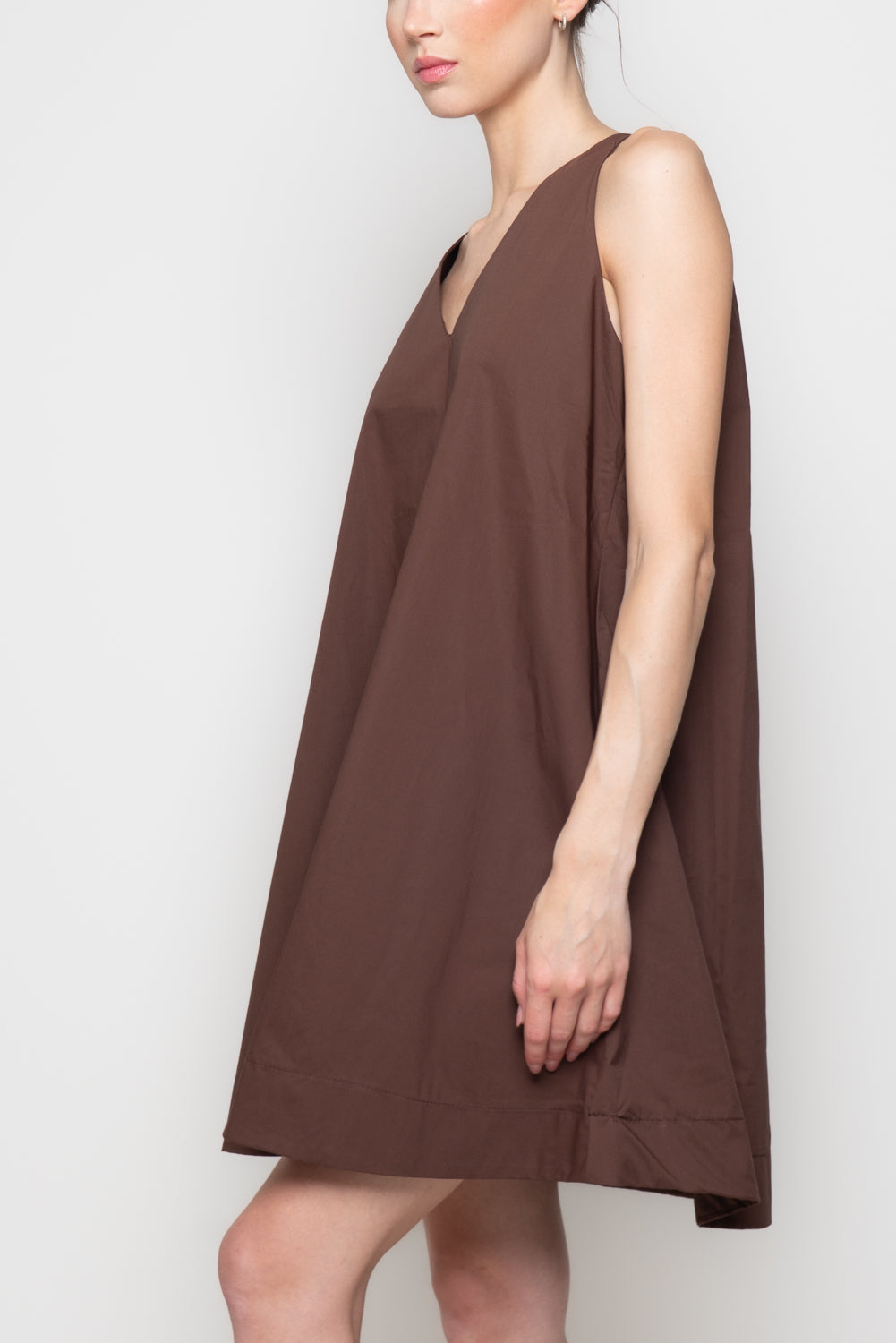Abito a trapezio con Scollo a V