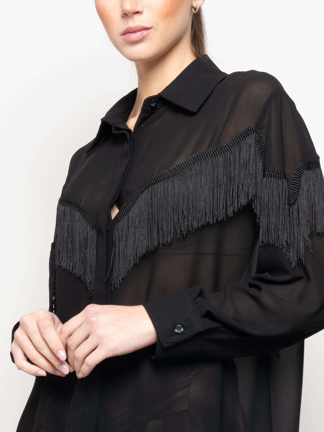Camicia con frange