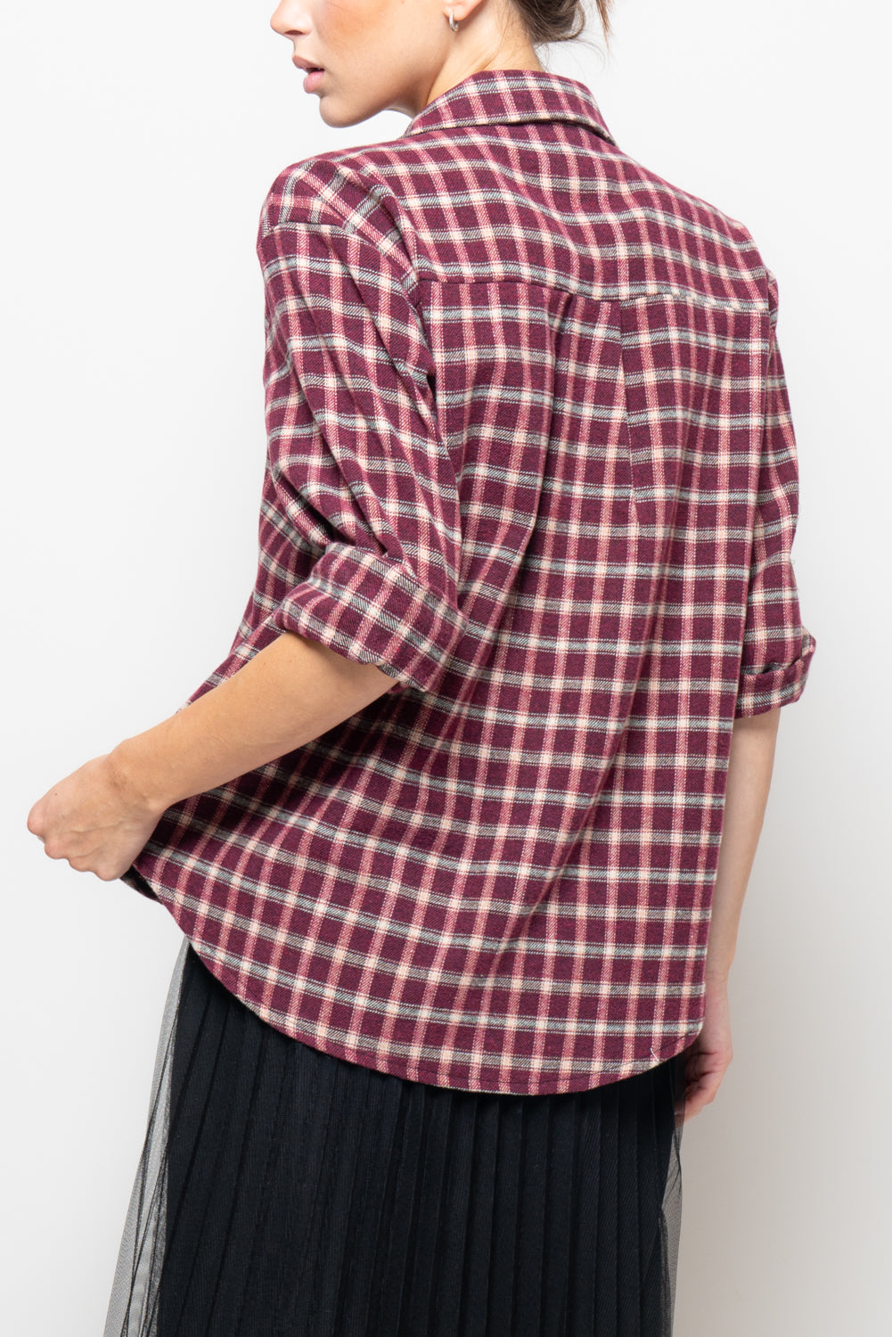 Camicia a quadri in flanella