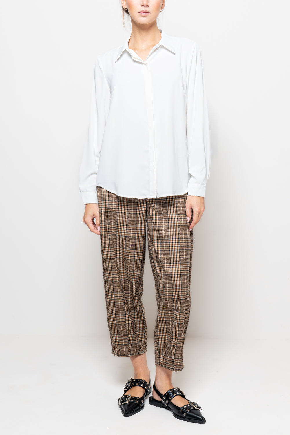 Camicia bottoni coperti