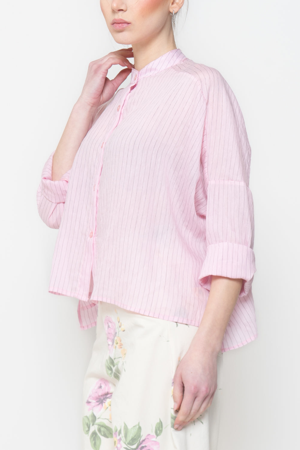 Camicia Gessata Oversize