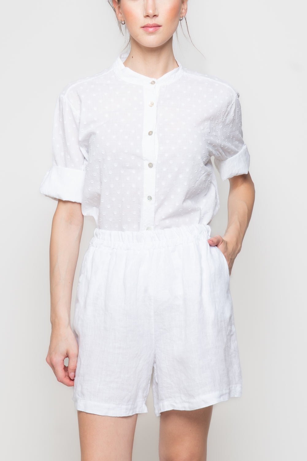 Shorts in 100% Lino