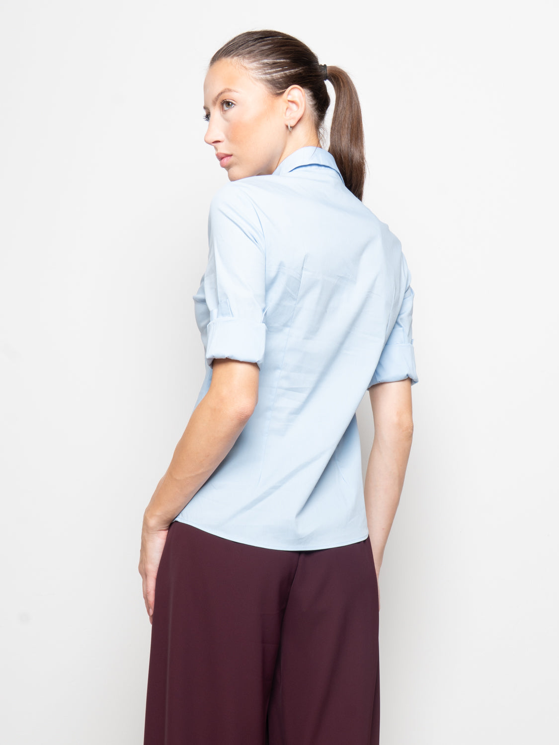 Camicia con collo gioiello