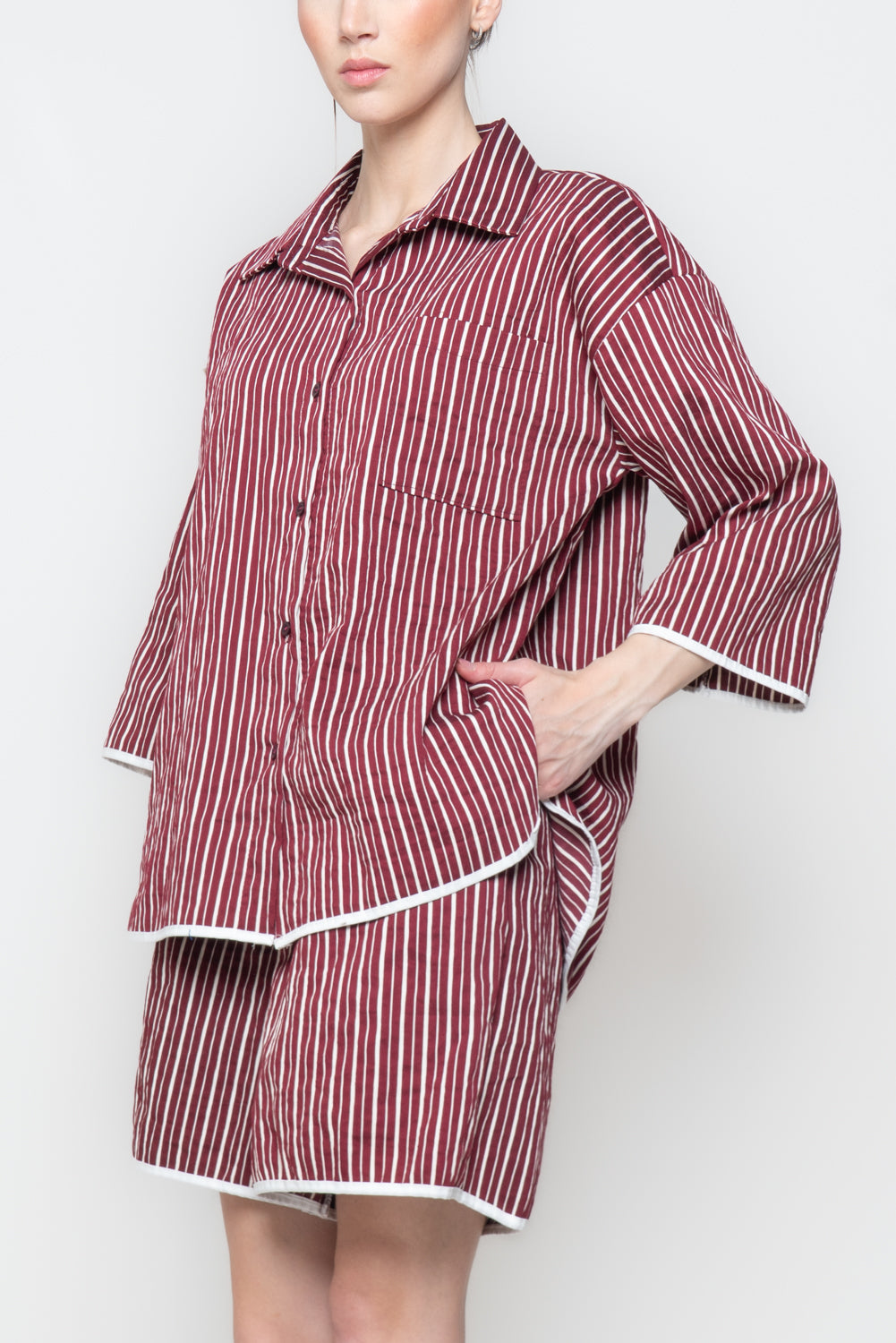 Camicia Oversize a Righe
