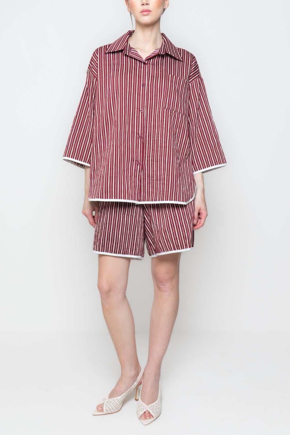 Camicia Oversize a Righe