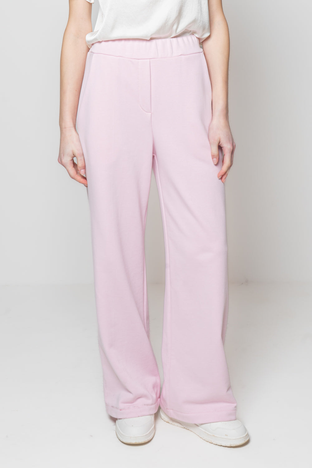 Pantaloni palazzo in felpa