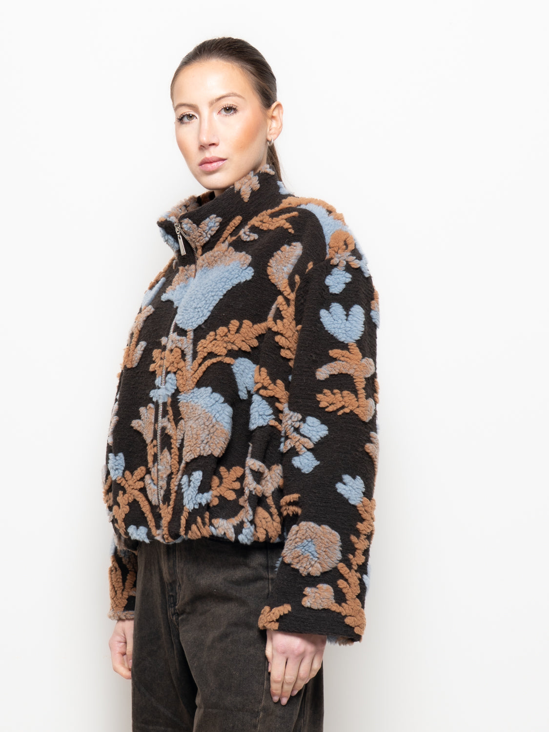 Bomber con motivo floreale