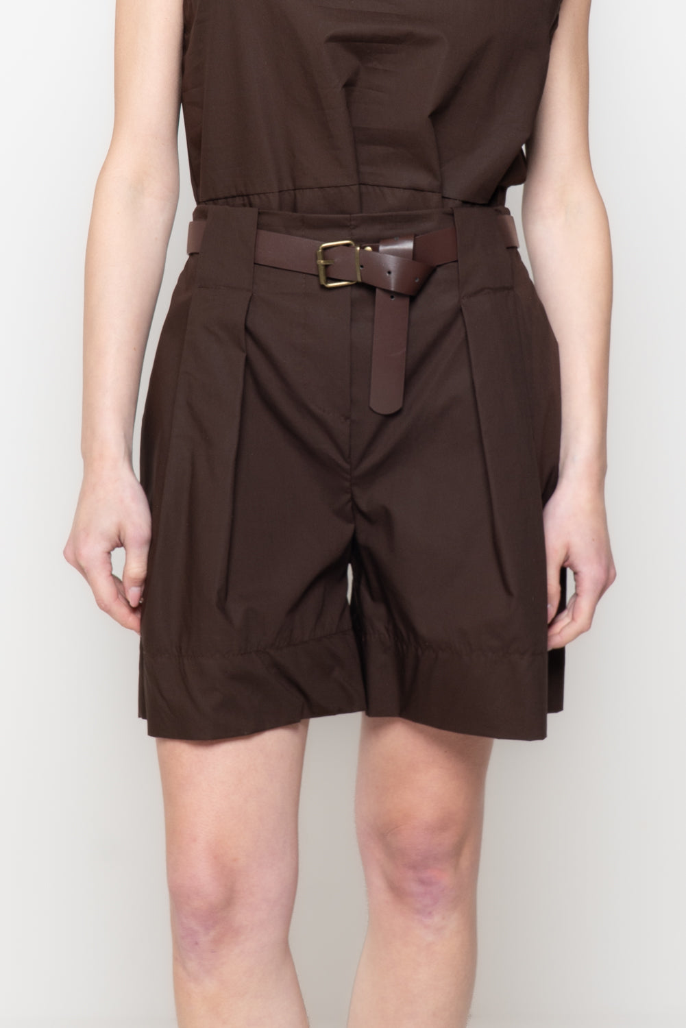 Shorts Svasati con Cintura Coordinata
