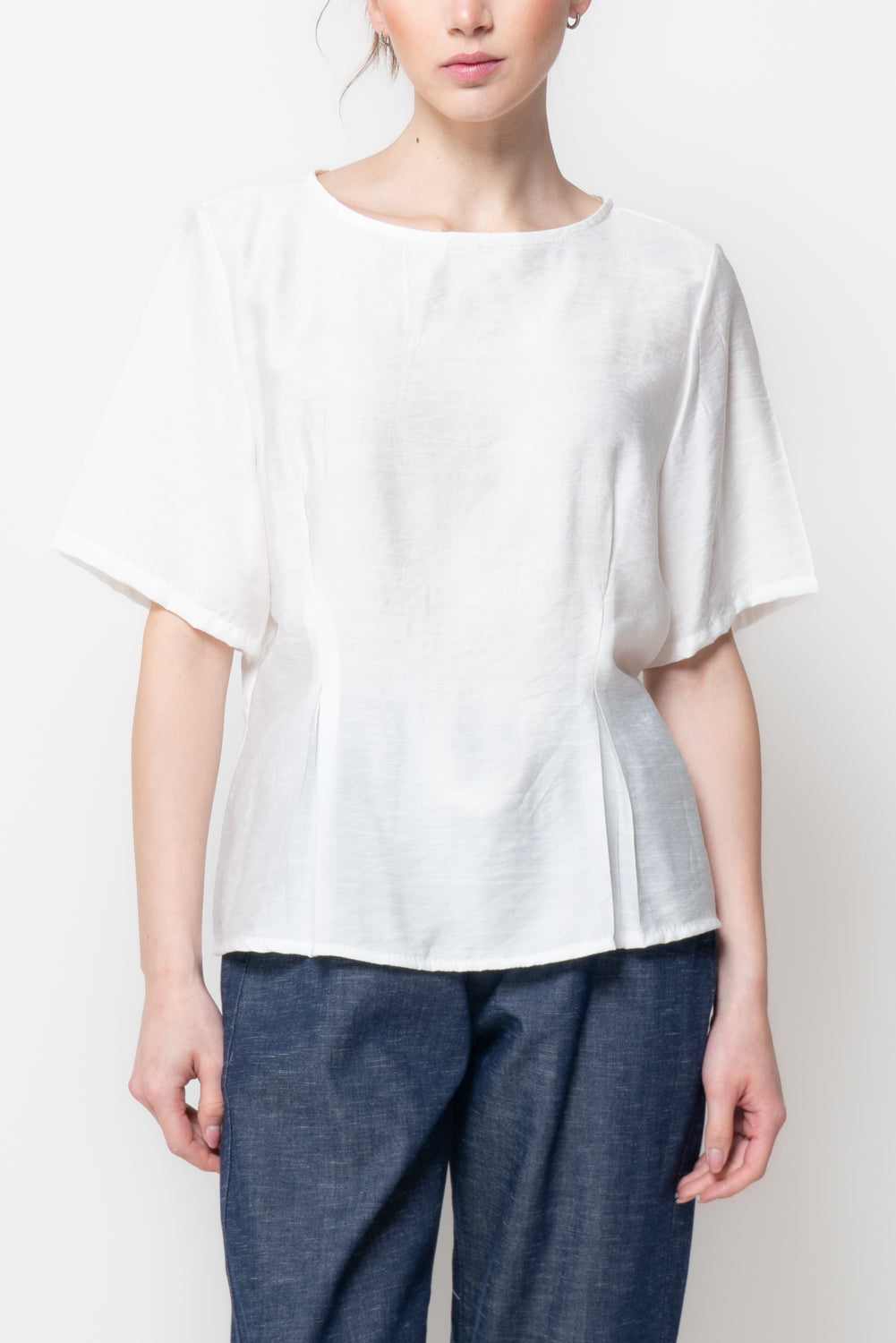 Blusa con Arricciatura Posteriore