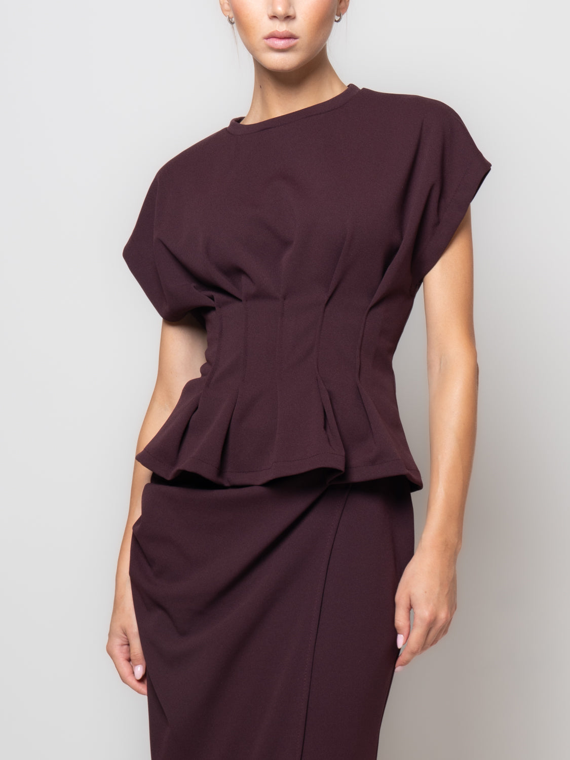 Blusa rappresa in vita