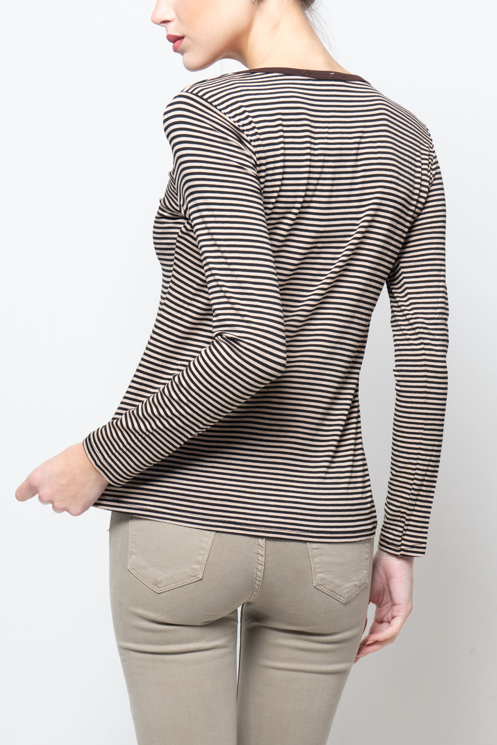 Maglia basica a righe