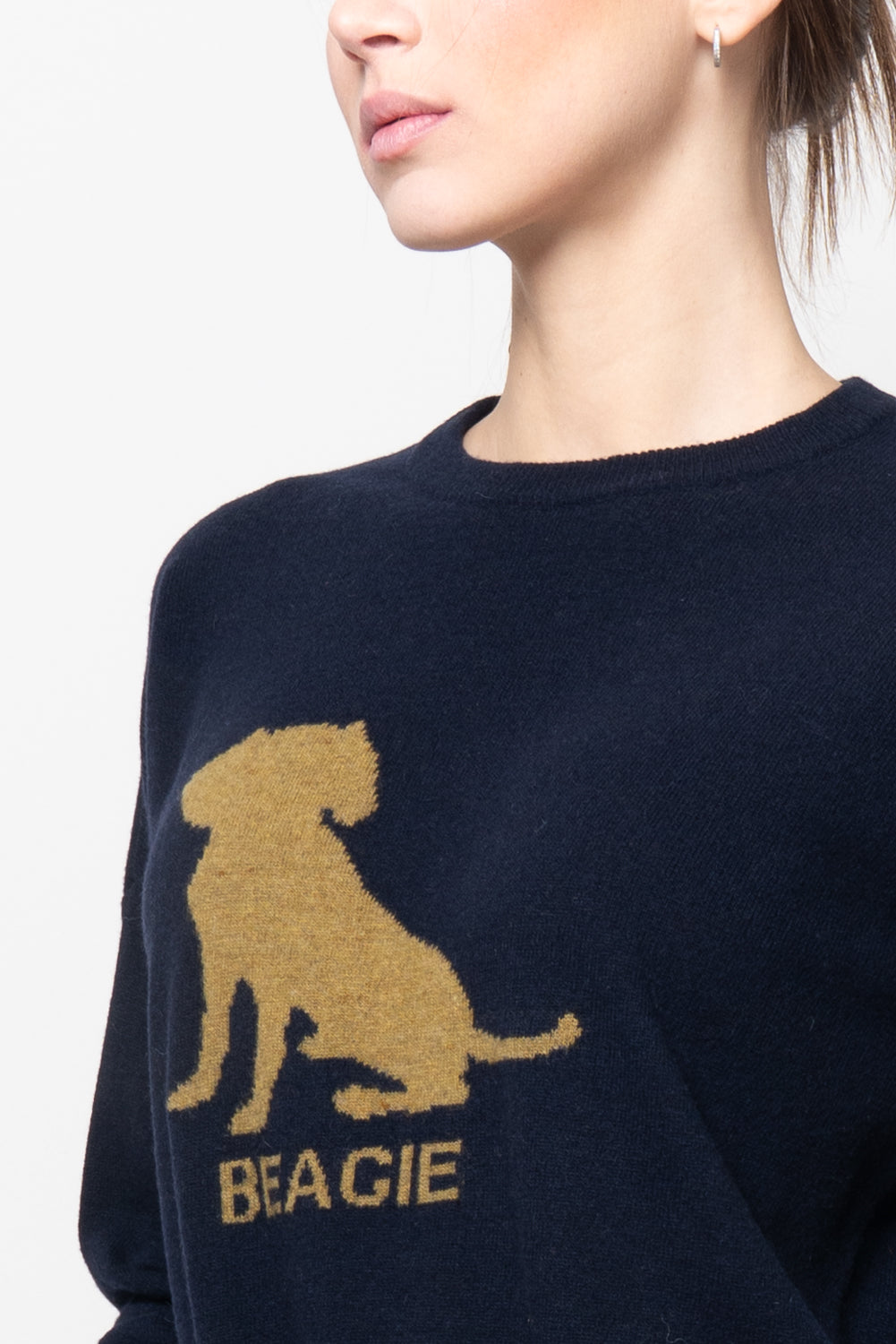 Maglia con disegno piazzato