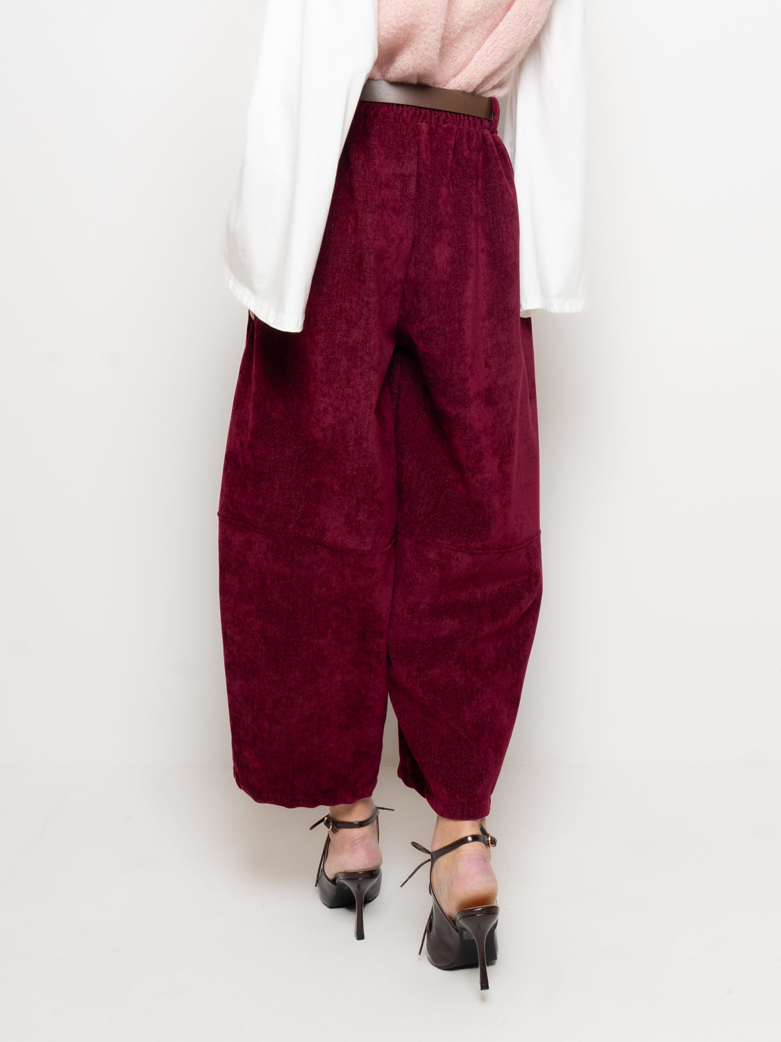 Pantalone ampio in ciniglia