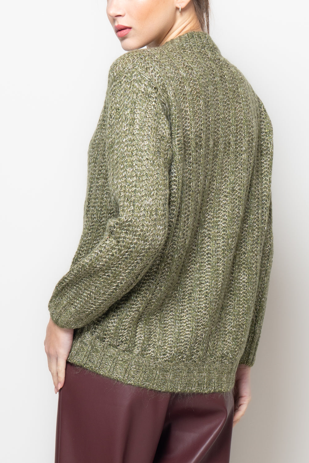 Cardigan misto mohair melange