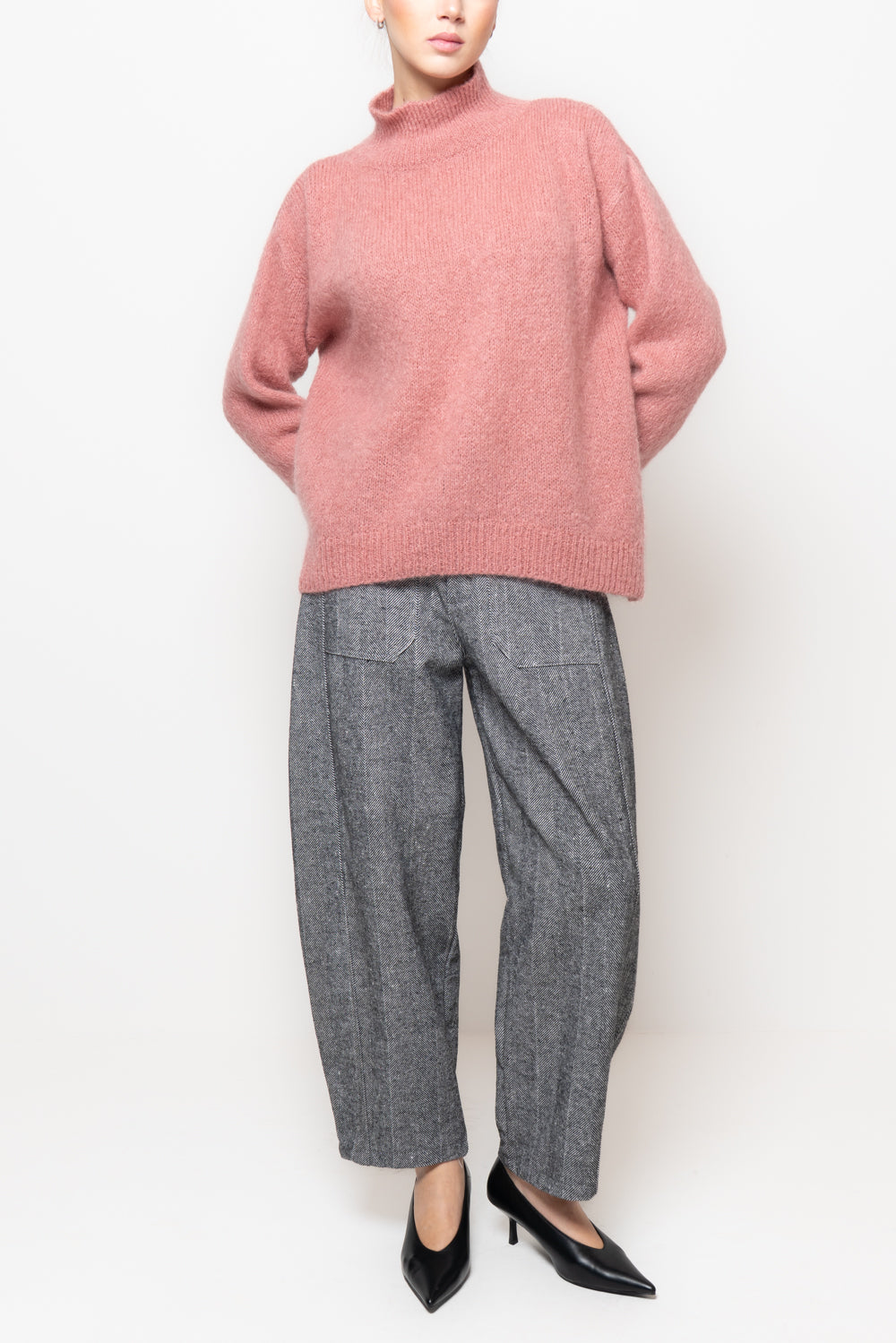 Maglia collo a cratere