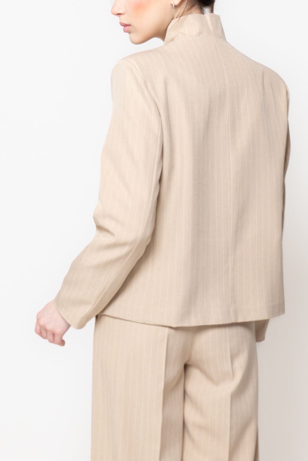 Blazer Gessato Monopetto