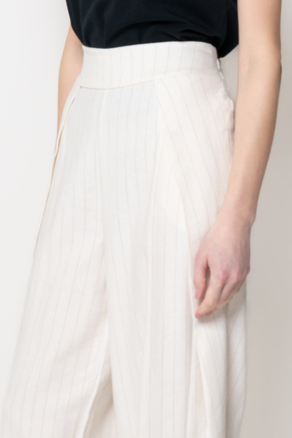Pantalone Barrel-Leg Gessato