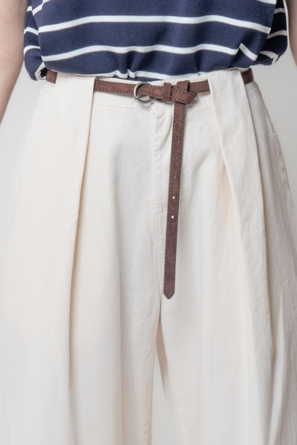 Pantalone Wide Leg con Cinturina