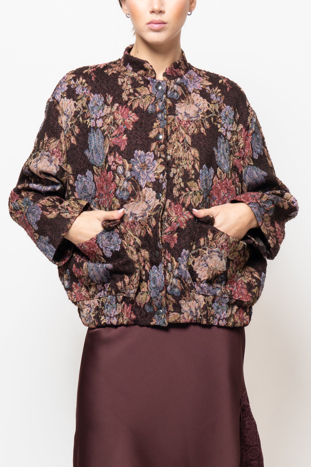 Bomber in stampa floreale